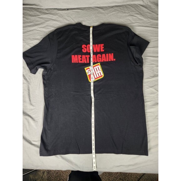 Slim Jim Double Sided T-Shirt XXL "So We Meat Again" Funny Adult BLACK Size XXL - Picture 8 of 11